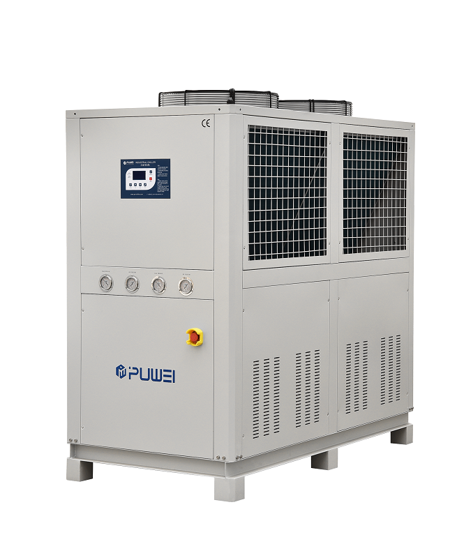 What are the benefits of regular cleaning of industrial chillers